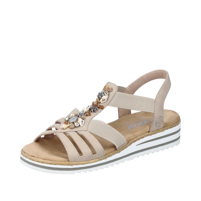 🌞 Sommer-Highlight! Rieker Damen Sandale 39 EU Beige - Nur 39.5€