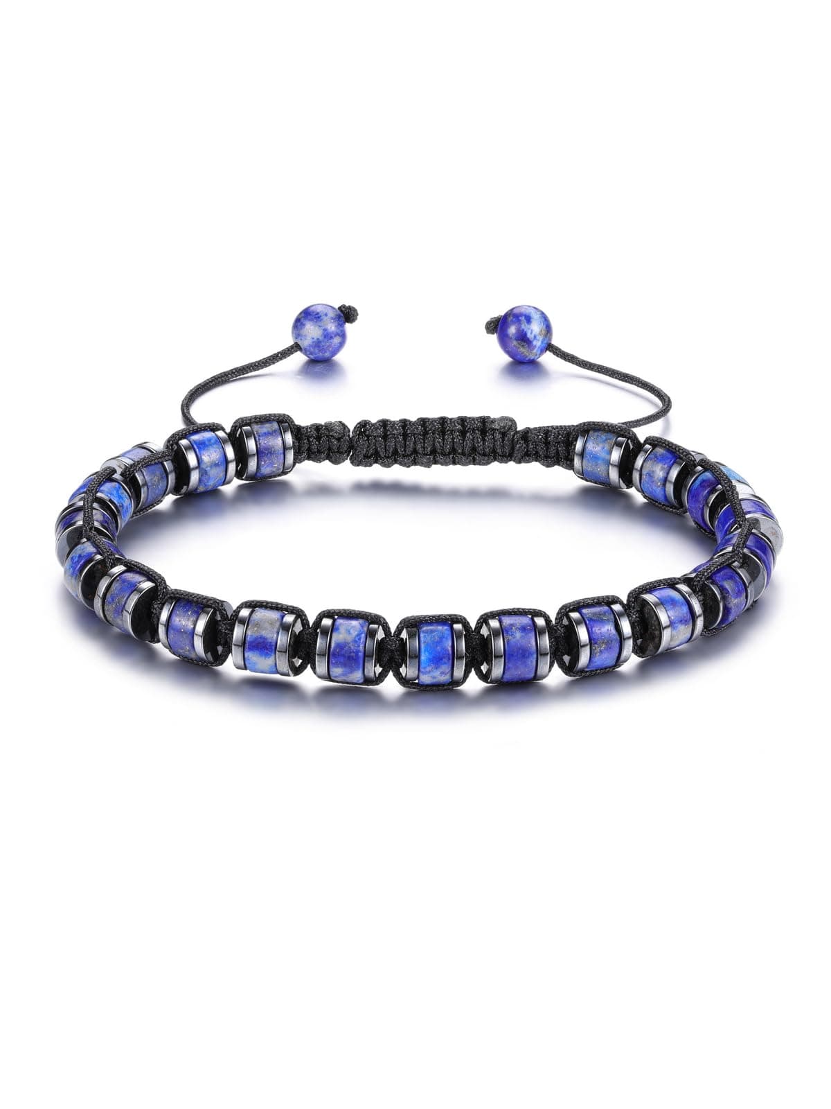 JSDDE Lapislazuli Armband Herren Perlenarmband 🌟 Natürliche Edelsteine Armband