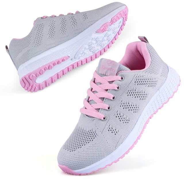 👟 Youecci Damen Laufschuhe Turnschuhe Outdoor Sneaker mit Leicht komfortabel 40 EU C Pink - Angebot!