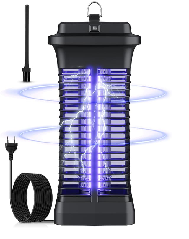 🦟🔌 Elektrischer Insektenvernichter mit 365nm UV-Licht & 1000V | Umweltfreundliche Mückenlampe 6W