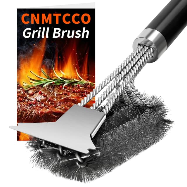 🔥 Grillbürste CNMTCCO 3-in-1 Edelstahl Bürste 🌭🔥