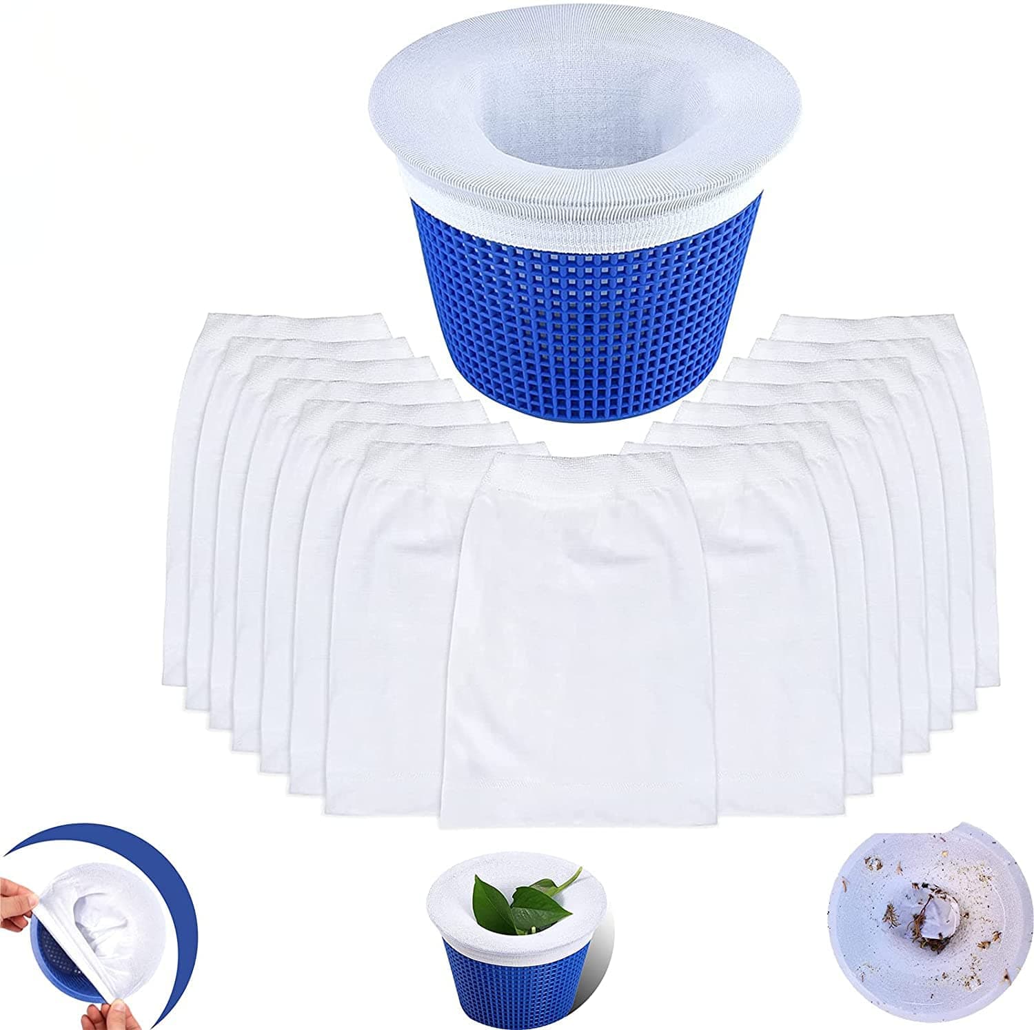 🏊‍♂️🧦 Premium Pool Skimmer Socken 20 Stück - Pool Filter Schutz