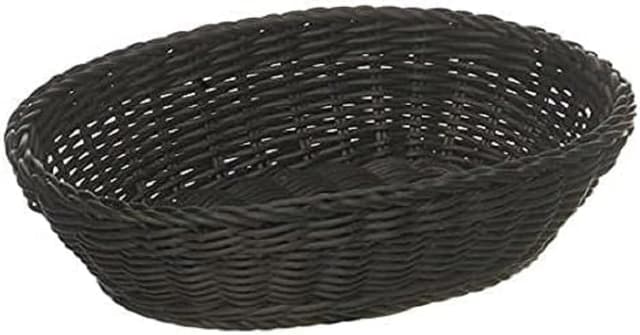 APS Korb oval "PROFI LINE" - Körbchen aus Polypropylen Schwarz 32 x 23 cm