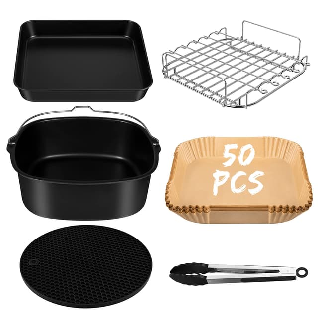 BISNIE Heißluftfritteuse Zubehör für COSORI 5,5L - Gesundes Kochen leicht gemacht! 🍕🥗🥮