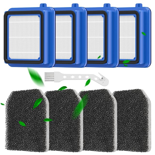 8 Stück QX7 Filter für AEG -Filter Zubehör Set für AEG QX6 QX7 QX8-2 ASKW1 Staubsauger