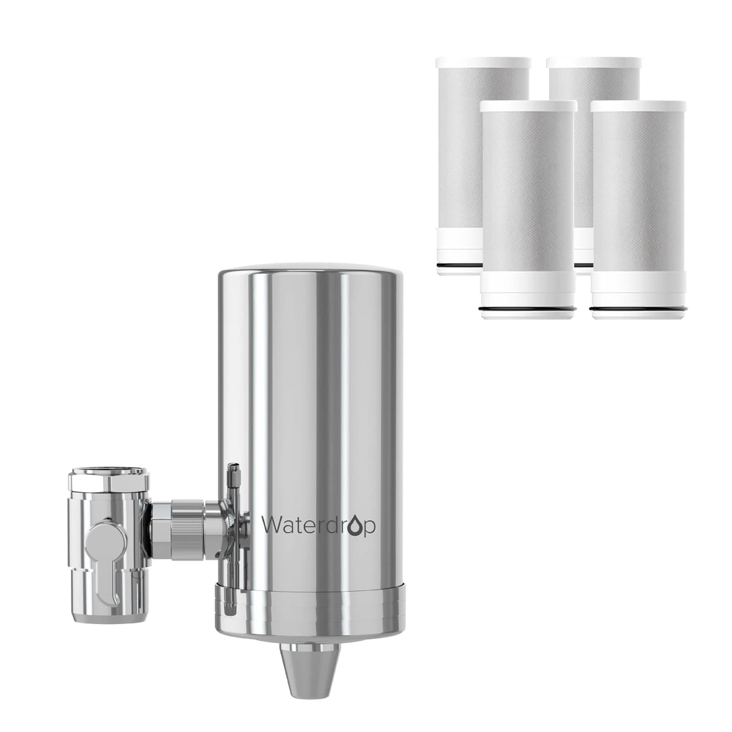 🌊 Waterdrop WD-FC-06 Wasserfilterhahn aus Edelstahl mit Kohleblock-System und 4 Filtern