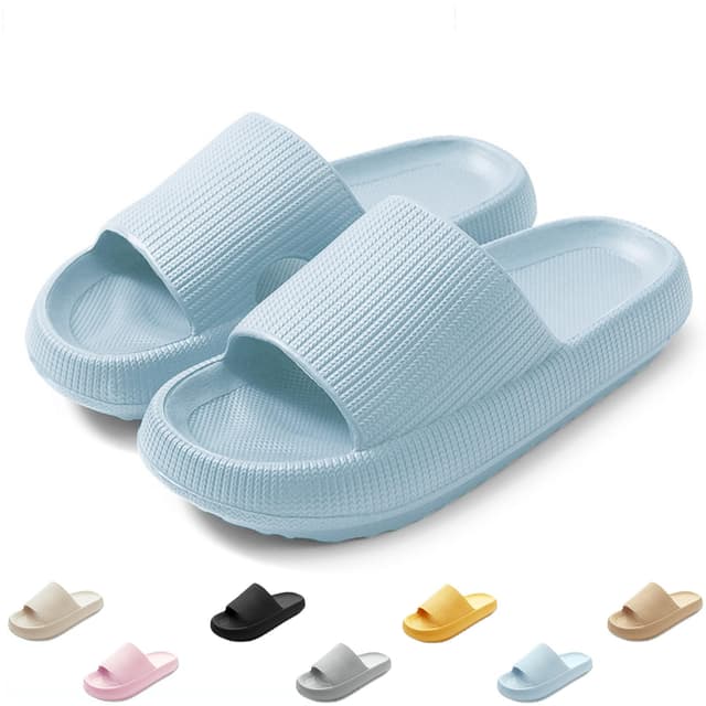 🌊🩴 QJJQ Badeschuhe Herren Damen Cozislides Original Slippers Wolke Schlappen 🌞🍃