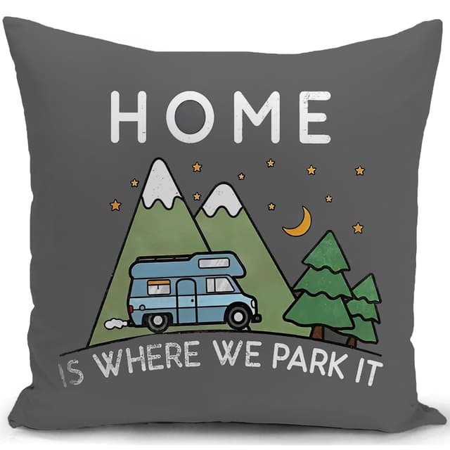 🛋️ HUASHUZI Kissenbezug 40x40 cm - Grau Campervan Camping Zubehör