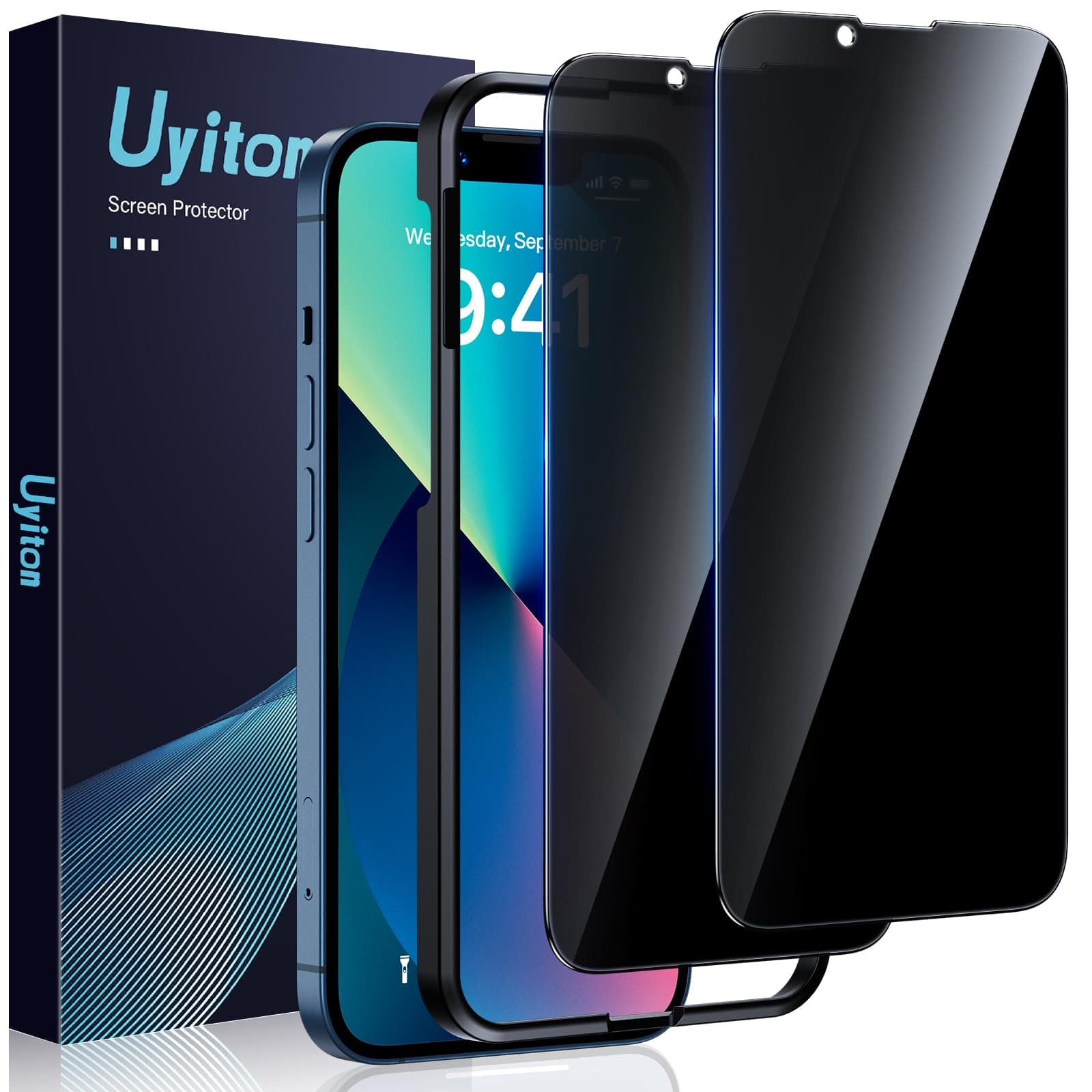 Sicherheitsglas Sichtschutz für iPhone 13/13 Pro - 2 Stück 📱🔒