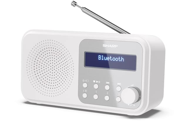 🎶📻 SHARP DR-P420 Portables Digitalradio in Weiß - Angebot!