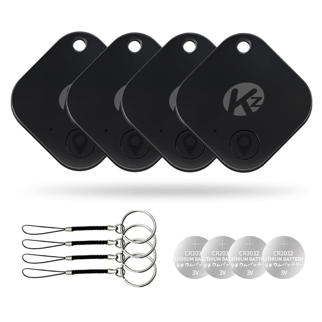 KZO Air Tracker Tag Bluetooth Schlüsselfinder 4 Pack - Schlüssel/Brieftasche/Taschen Finder