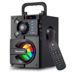 TOMPROAD Bluetooth Lautsprecher mit Subwoofer 🎶 Tragbarer Party Lautsprecher