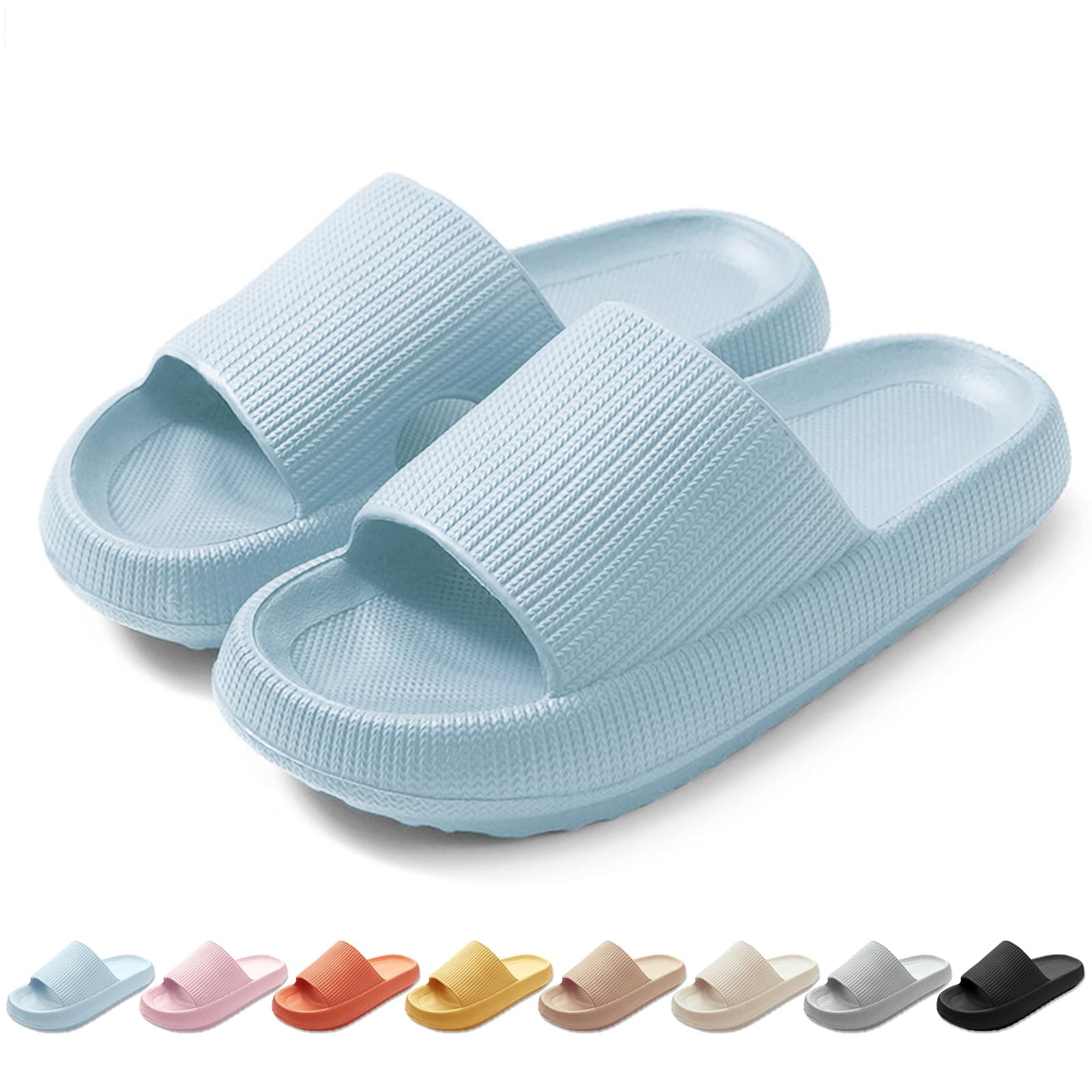 🌟 HEOAARG Badelatschen Herren Damen Original Badeschuhe Wolke Badeschlappen Rutschfest Schlappen Wolkenschuhe Weich Cozislides 🌈