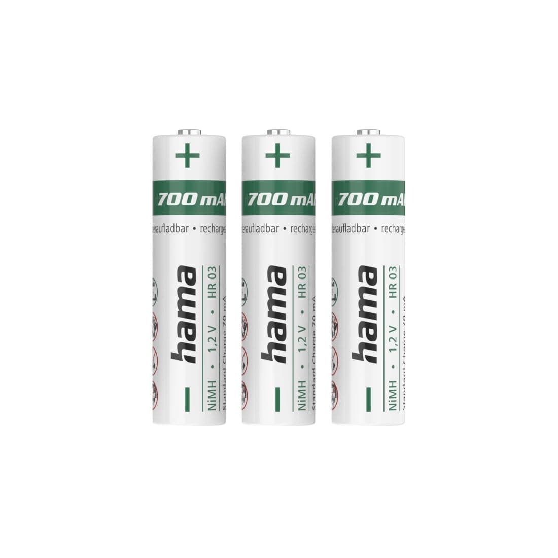 Hama Akku Batterien AAA aufladbar, 3 Stück 🌟