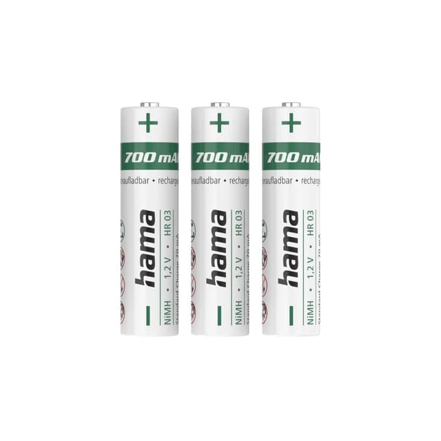 Hama Akku Batterien AAA aufladbar, 3 Stück 🌟