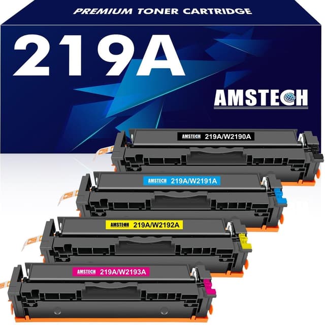 🌟 219A 219X MFP 3302FDWG Toner 4-Pack Kein Chip - Kompatibel für HP Color Laserjet Pro