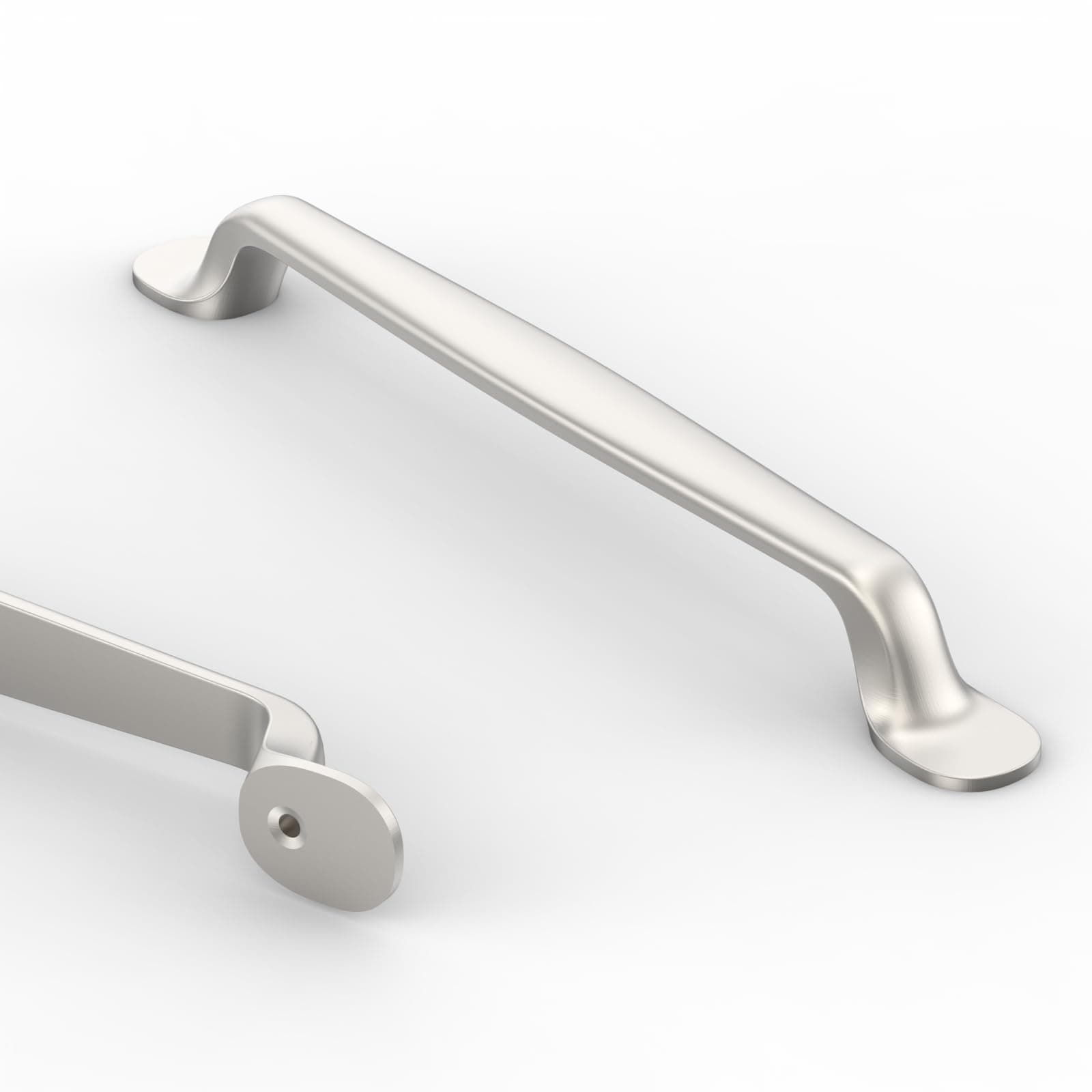 🔥 Angebot: 9BUILD 10 Stück Möbelgriffe Gebürsteter Nickel Schrankgriffe Küchengriffe 160MM Lochabstand