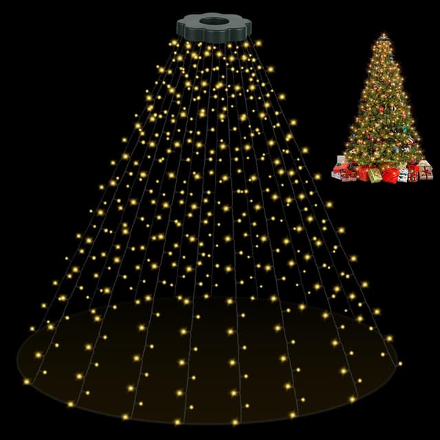 Opard Lichterkette Weihnachtsbaum, 3m x 16 Stränge 400 LEDs Weihnachtsbeleuchtung 🎄