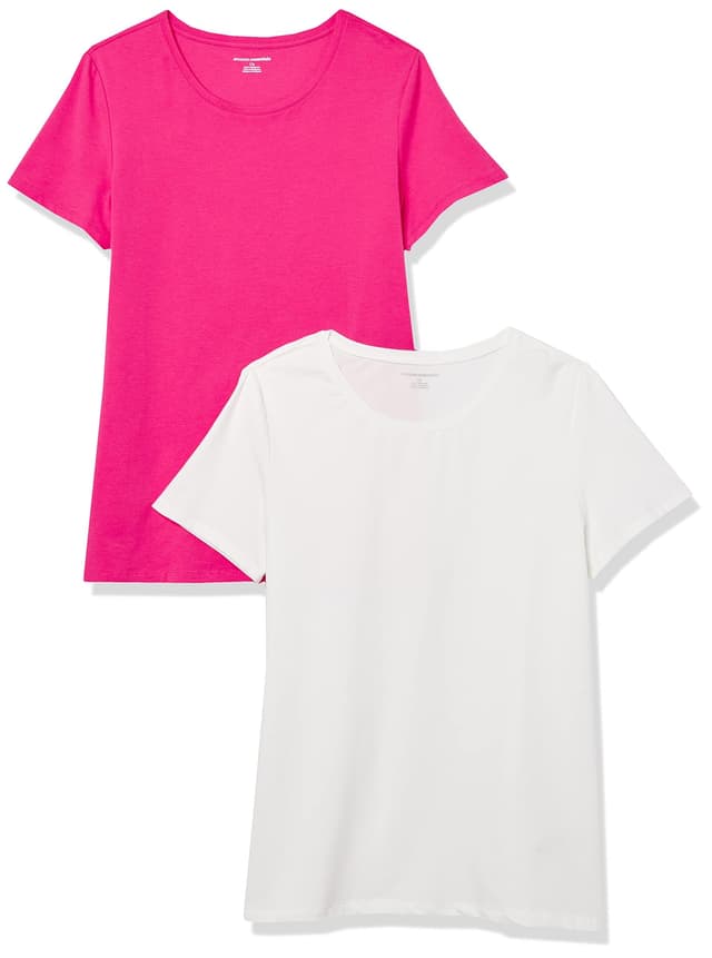 👕 Amazon Essentials Damen T-Shirt | Kurze Ärmel & Rundhalsausschnitt | Reguläre Passform