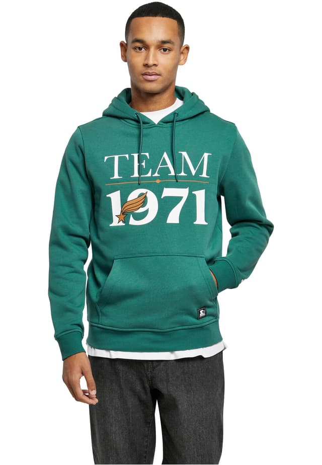 🔥 SALES ANGEBOT: STARTER BLACK LABEL Herren Starter Team 1971 Hoody S Darkfreshgreen