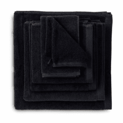 🛁 Heckett Lane Badewaschlappen, Baumwolle, Night Black, 16 x 21 cm, 6er Pack