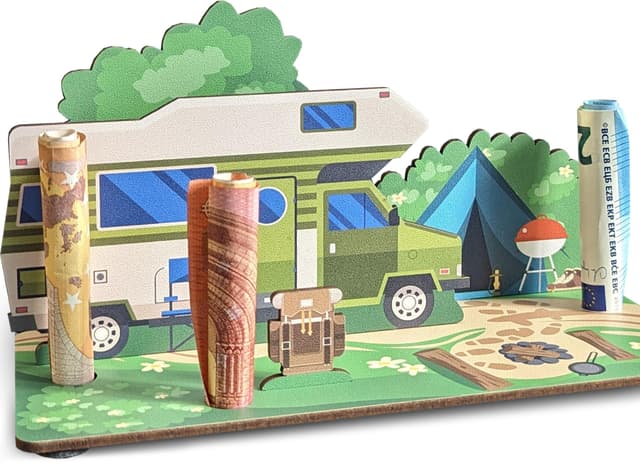 Geschenkkarte Wohnmobil - 3D-Holzkarte 🚐 | Geldgeschenke, Camping Trip