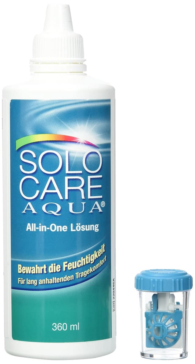 🌊👀 Solocare Aqua Pflegemittel Systempack (4 x 360ml) für weiche Kontaktlinsen | 360 ml (4er Pack)
