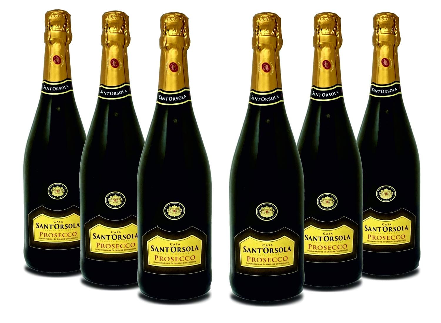 🍾  Angebot: Sant'Orsola Prosecco D.O.C. Extra Dry Schaumwein 6 Flaschen Prosecco 🥂