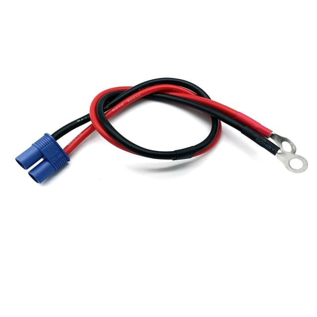 🔌🚗 EC8 Buchse auf 8mm O-Ring Anschluss Adapter Verlängerungskabel 50cm 8AWG Draht für RC Auto ESC-Starthilfe-Notstromkabel Kfz-Notfallbatterie
