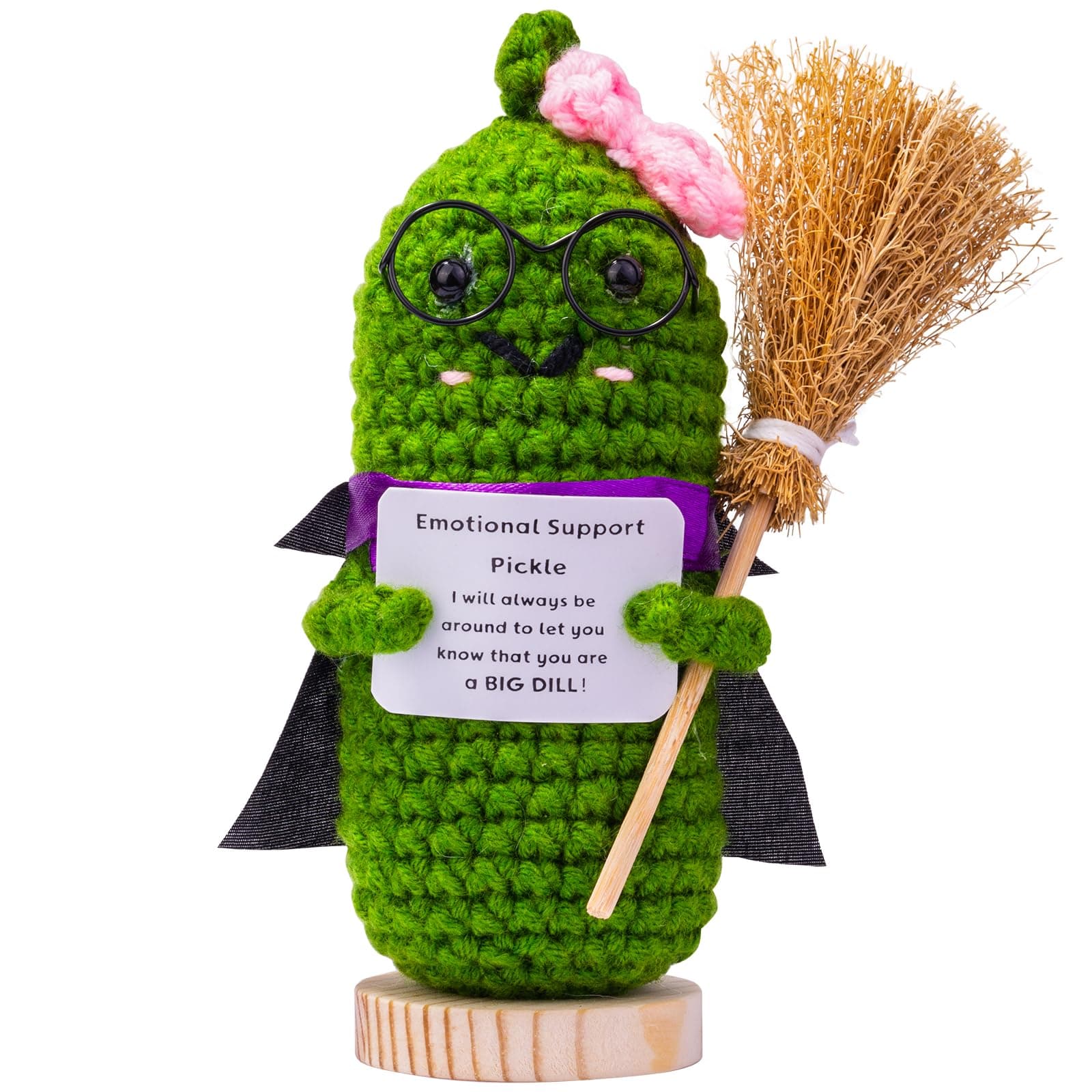 Mwmoeen Halloween Pocket Hug Positive Brokkoli Hexenhut und Cape