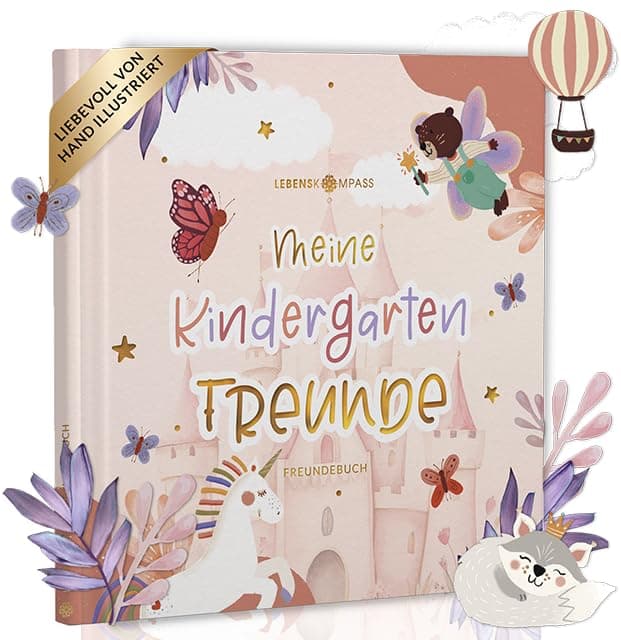 LEBENSKOMPASS Freundebuch Kindergarten Einhorn 🌈🦄