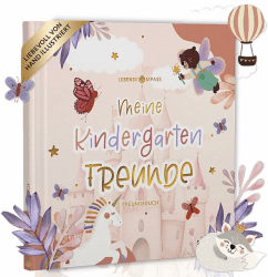 LEBENSKOMPASS Freundebuch Kindergarten Einhorn 🌈🦄 Angebot bei HelloDeals