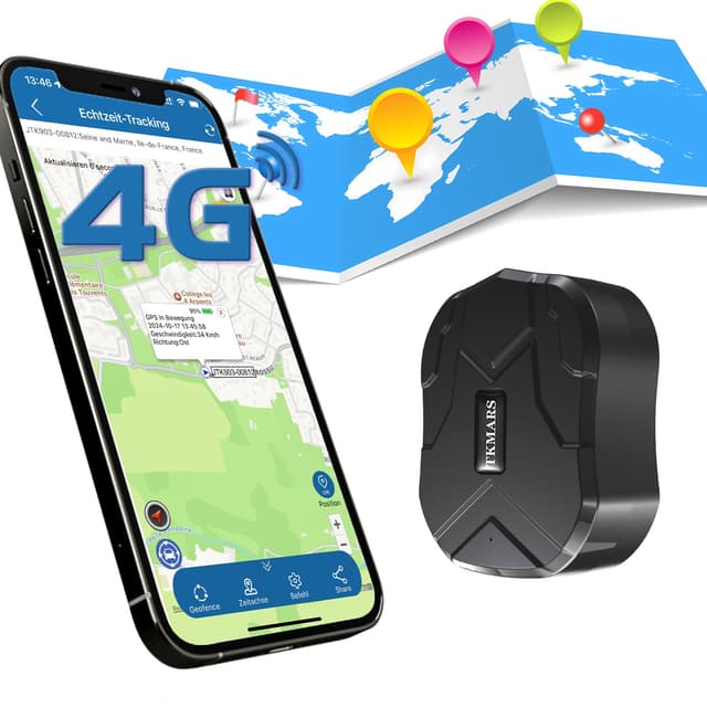 TKMARS 4G GPS-Tracker Auto GPS für Auto 160 Tage Standby-Zeit