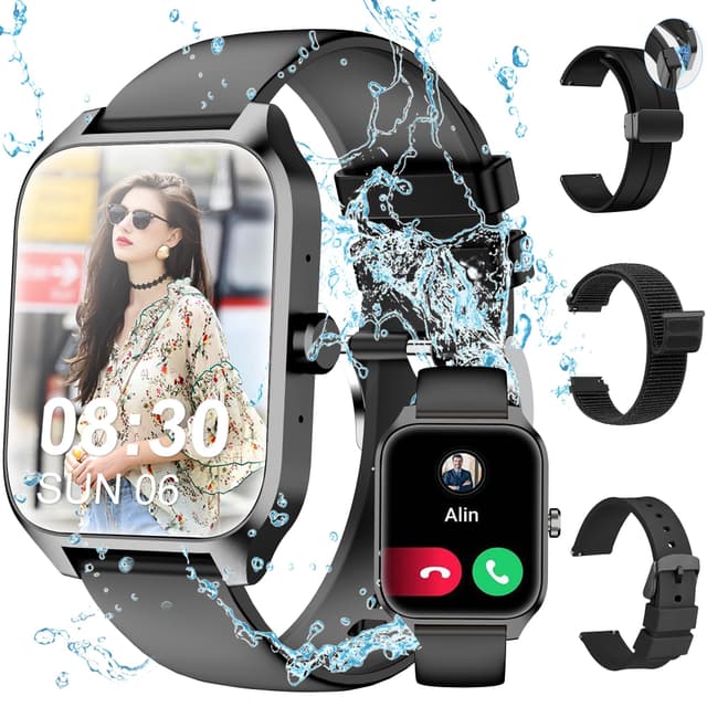 Tisoutec Smartwatch Damen Herren Fitnessuhr 🌟