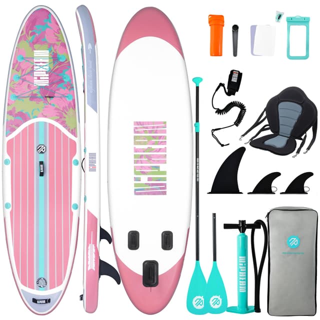 Niphean Stand up Paddle Board for Adults mit Allem Zubehör - Floral Symphony 🌊🏄‍♂️