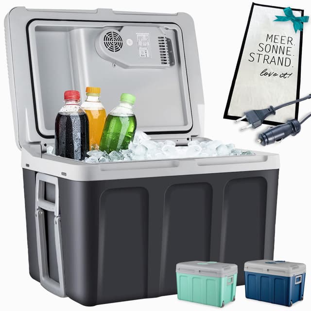 🌟🎒 TOM 2in1 XXL Kühlbox 40l mit Kühl- und Heizfunktion – Elektrische Coolbox mit Rollen
