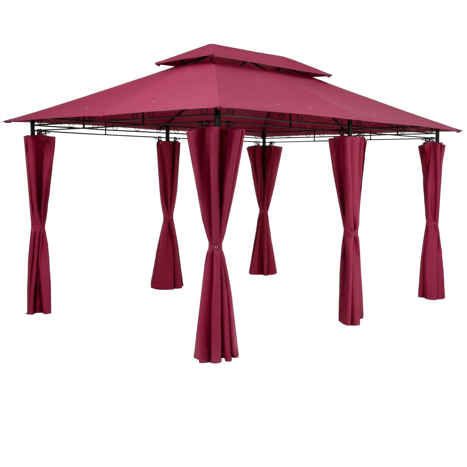 🌞 Casaria® Pavillon Topas 3x4m Metall Wasserabweisend UV-Schutz 50+ 🌿