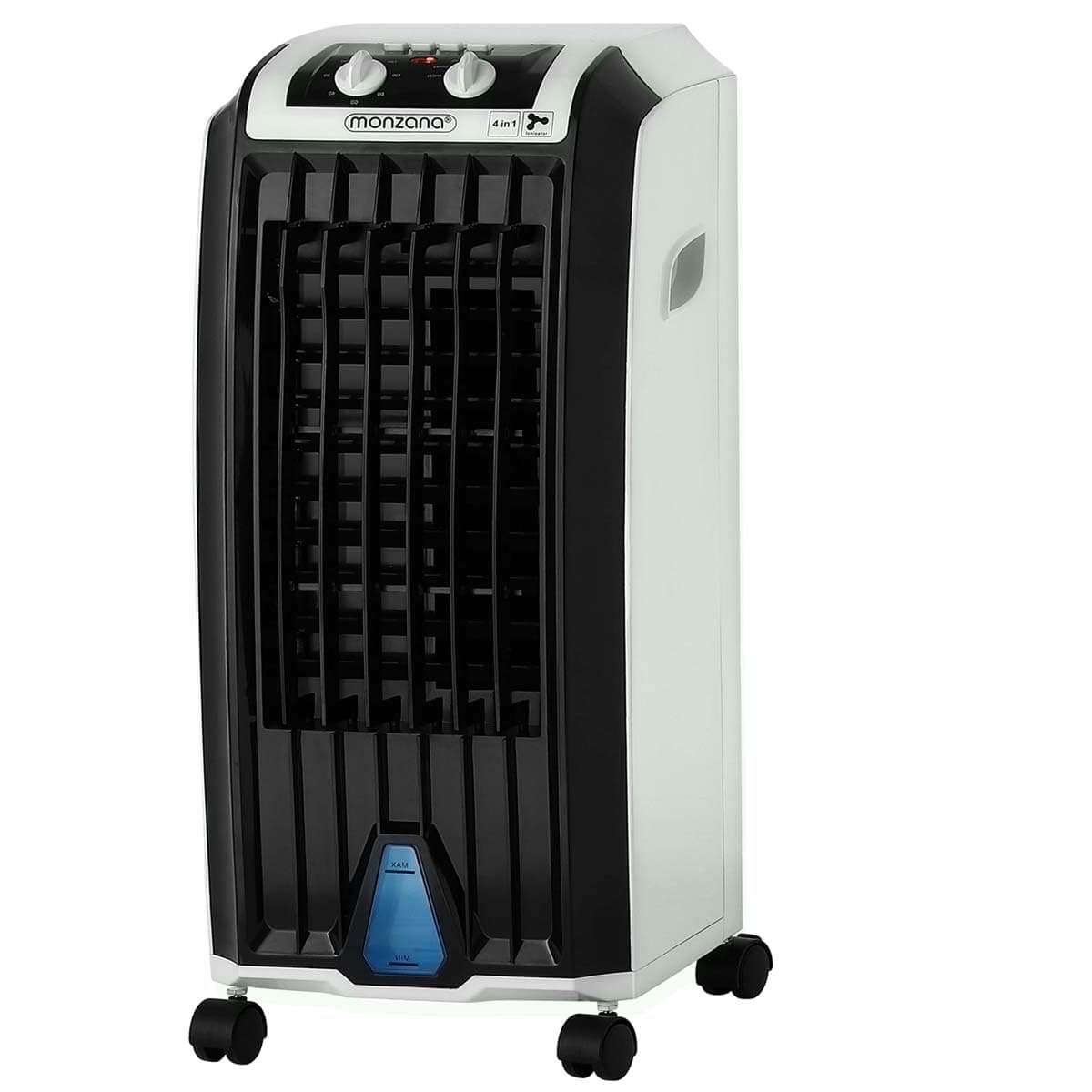 MONZANA® Aircooler 4in1 5L Tank Timer 3 Stufen Mobiler Luftkühler Ionisator Luftbefeuchter Ventilator Klimagerät Turmventilator Säulenventator Grün Pistazie 🌬️🌿