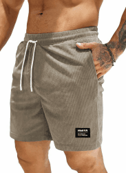 HMIYA Corduroy Shorts Herren Kurze Hosen Sommer Bermuda Freizeitshorts 🩳