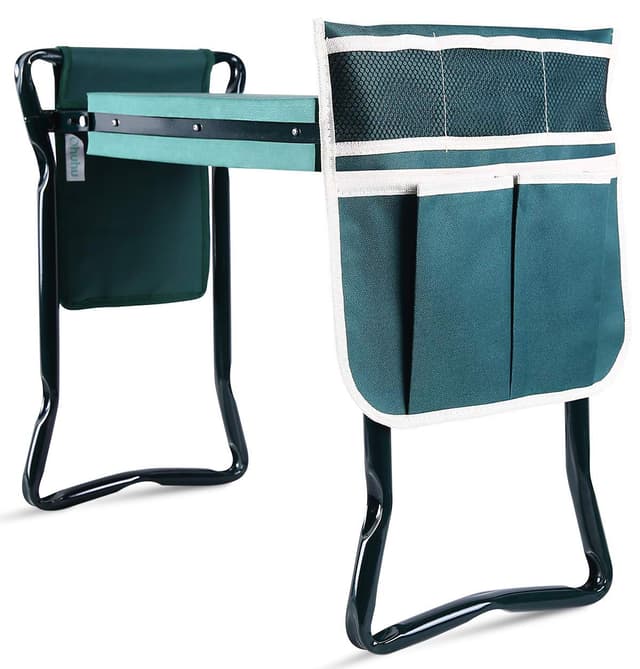 🌿🛠️ Ohuhu Kniebank für Gartenarbeit 2-in-1 Eva-Schaumkissen mit Werkzeugtaschen