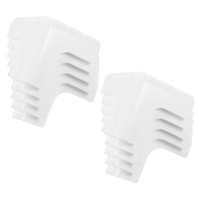 👶🏼🛋️ 8er Pack Silikon Eckenschutz für Möbel | Weiß | Schutz vor Stößen und Stürzen