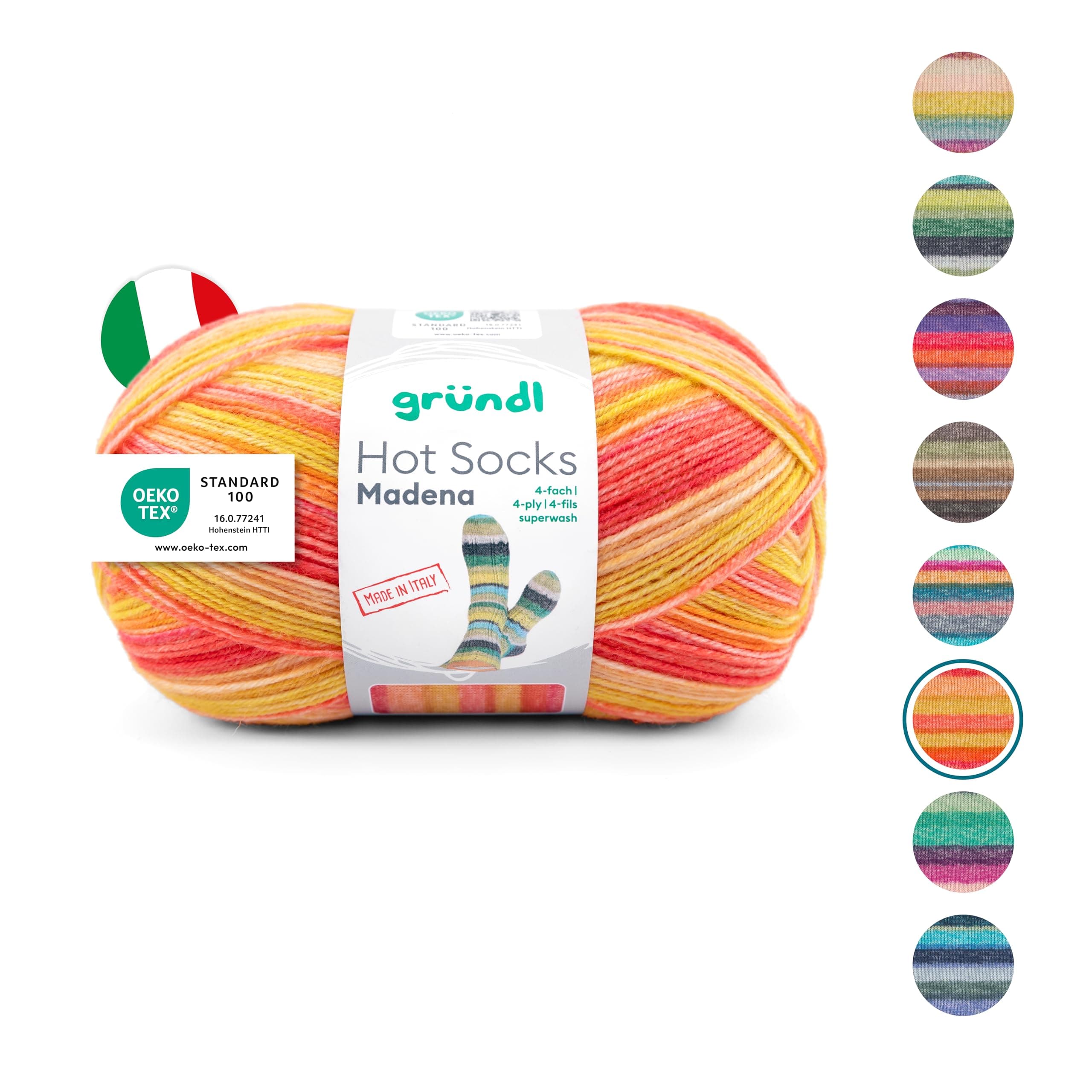 Gründl Hot Socks Madena - Sockenwolle aus Italien 🌅