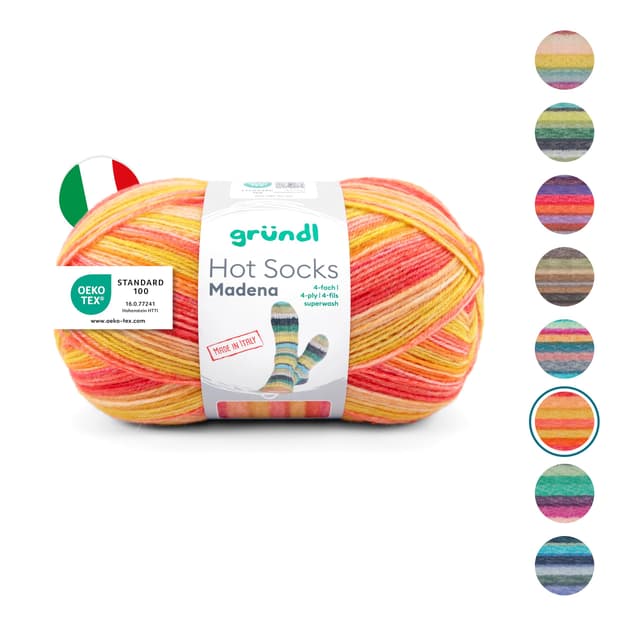 Gründl Hot Socks Madena - Sockenwolle aus Italien 🌅