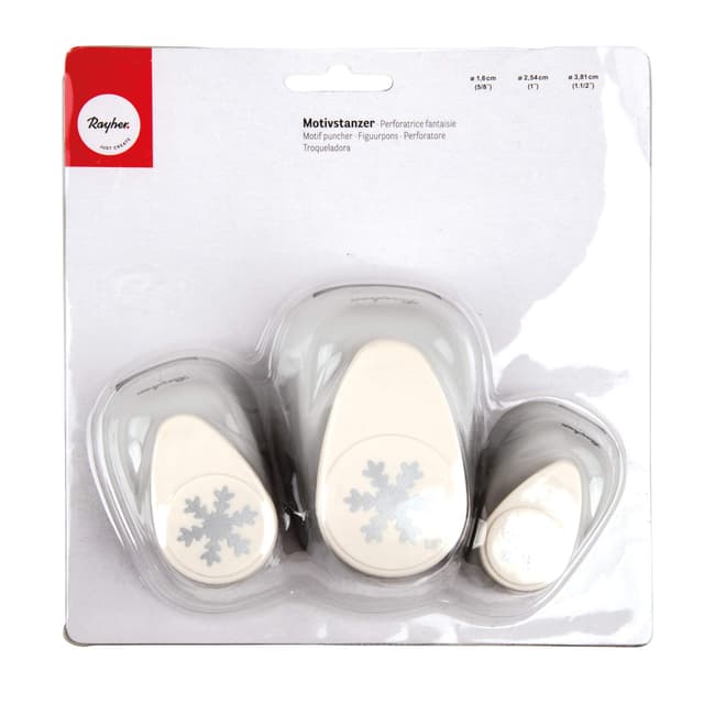 Rayher 69181000 Motivstanzer-Set Schneeflocken 🌨️🎨