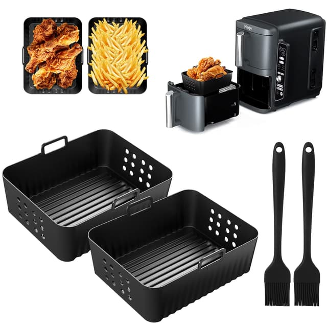🌟 2 Stück Airfryer Silikonform für Ninja Double Stack XL SL400EU 🌟