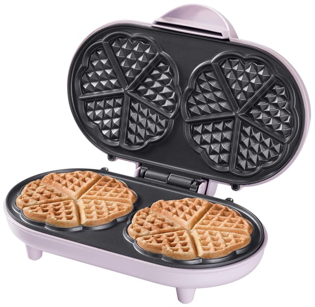 🧇🎁 Bestron Doppel-Waffeleisen in Rosa