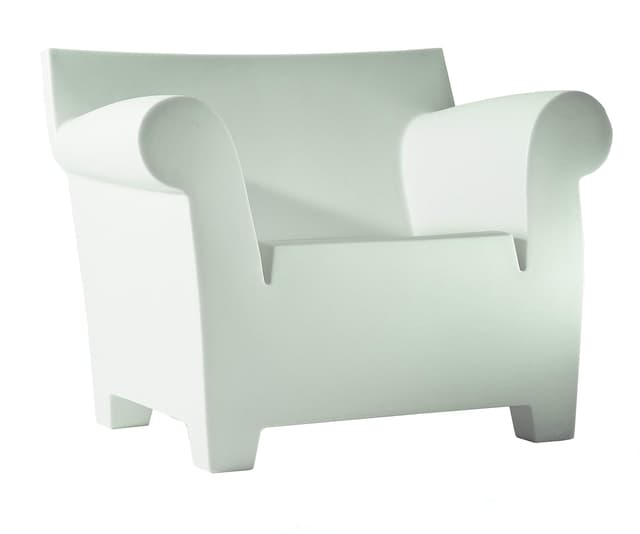 🔥 Kartell Bubble Club Stuhl in Weiß Bianco Zinco - Design von Philippe Starck