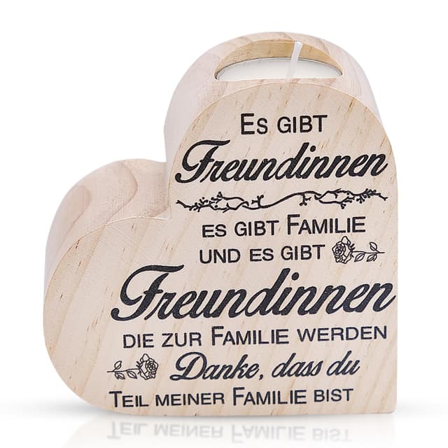 Herz Teelichthalter Holz ❤️🕯️