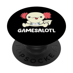 Axolotl Gamer PopSockets - Lustiges Gaming-Axolotl-Grafikdesign 🎮🦎
