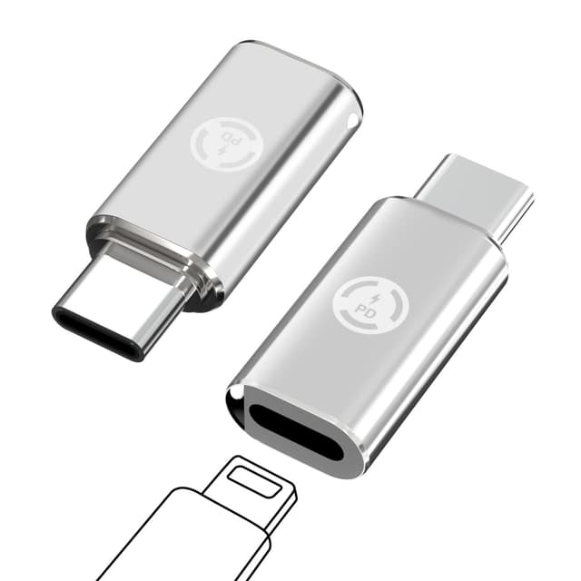 🔌 2PCS Lightnning Kabel USB C Adapter: Laden & Datenübertragung 📱
